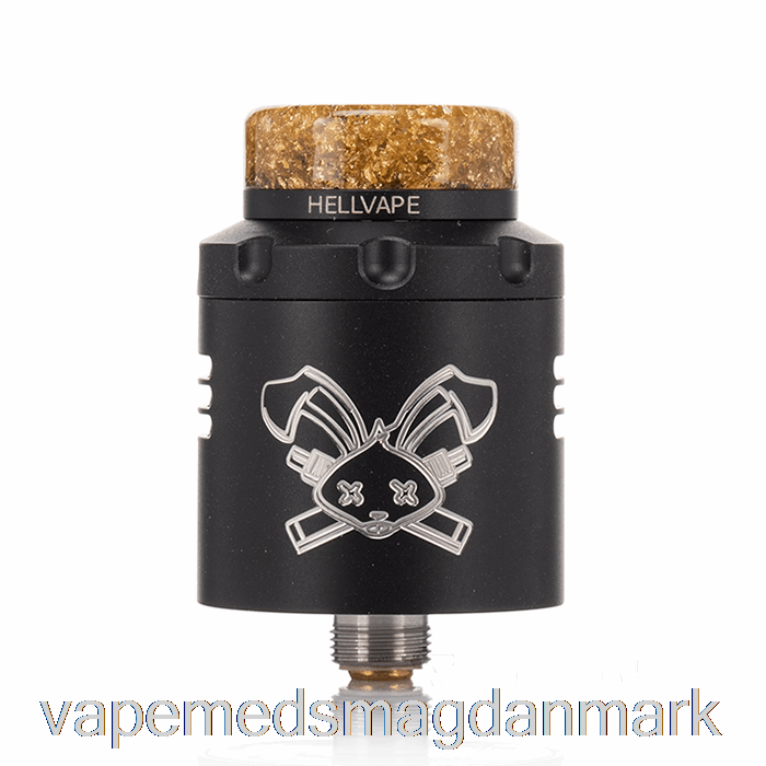 Vape Væske Hellvape Dead Rabbit V3 24mm Rda Mat Sort (hvidt Logo)